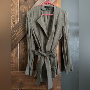St. John. Brand new. Olive Green Women's tie Jacket
